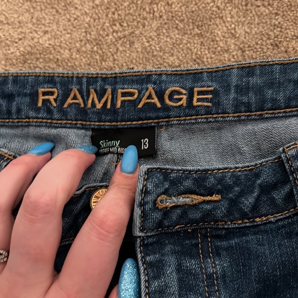 Rampage distressed jeans in size 13. - Picture 2 of 2